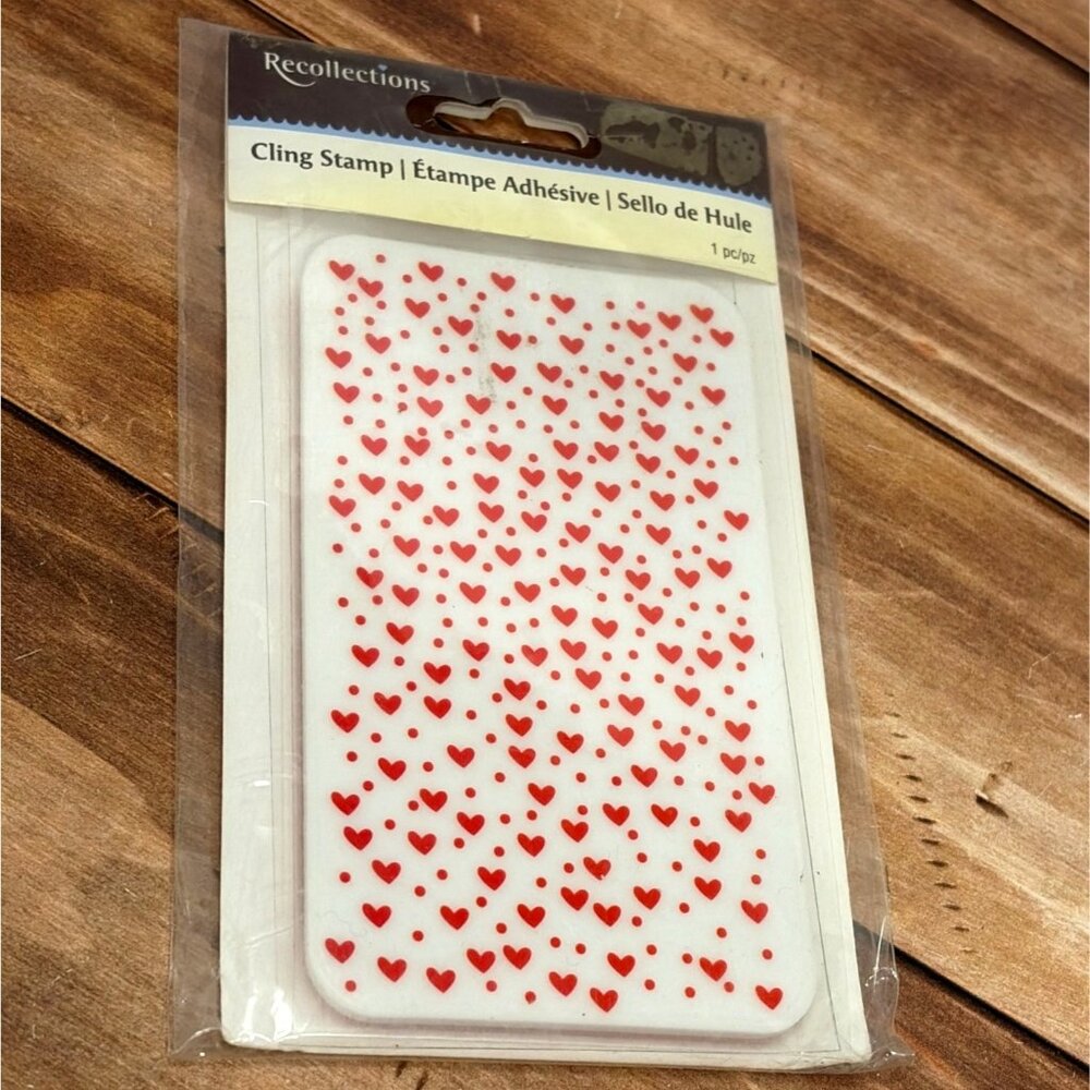 RECOLLECTIONS 309702 LOVE RUBBER STAMP VALENTINES HEART LOVE
